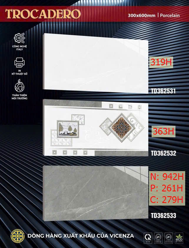 gạch ốp tường 30x60